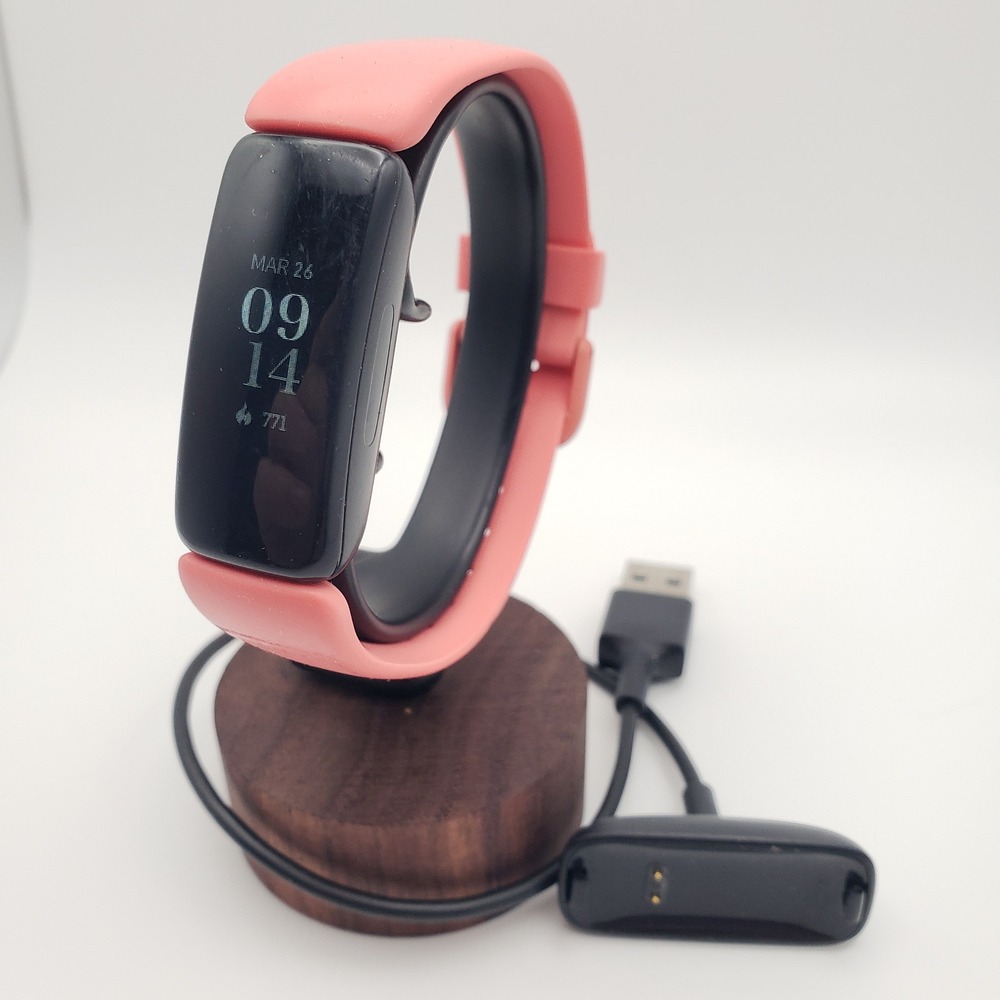 Fitbit Inspire 2 Fitness Tracker Small Pink Band FB418 Heart Rate Step Activity